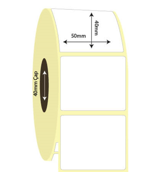 50mm x 40mm Lamine Termal Etiket (Sticker)