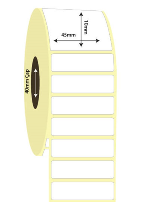 45mm x 10mm Termal Etiket (Sticker)