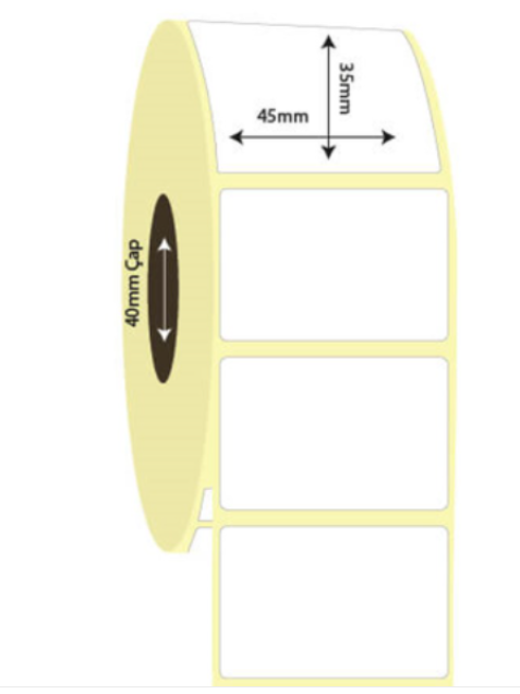 45mm x 35mm Termal Etiket (Sticker)