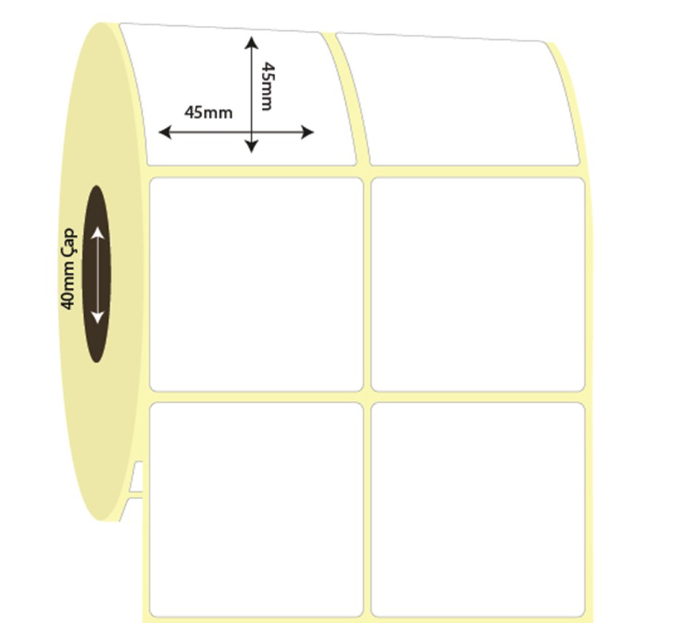 45mm x 45mm 2'li Ayrık Termal Etiket (Sticker)