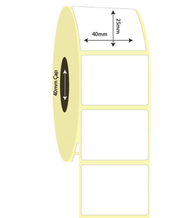  40mm x 25mm Lamine Termal Etiket (Sticker)