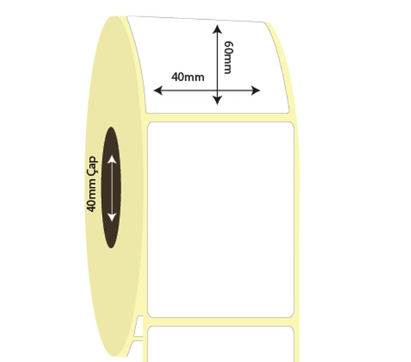 40mm x 60mm Lamine Termal Etiket (Sticker)
