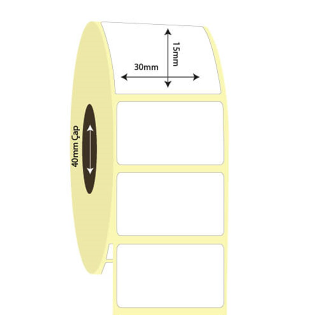  30mm x 15mm Lamine Termal Etiket (Sticker)