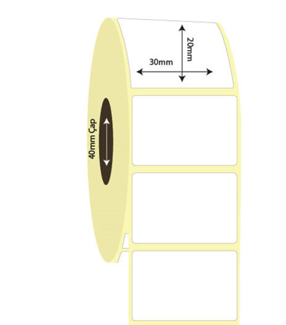 30mm x 20mm Termal Etiket (Sticker)
