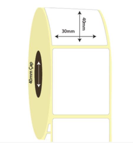 30mm x 40mm Termal Etiket (Sticker)