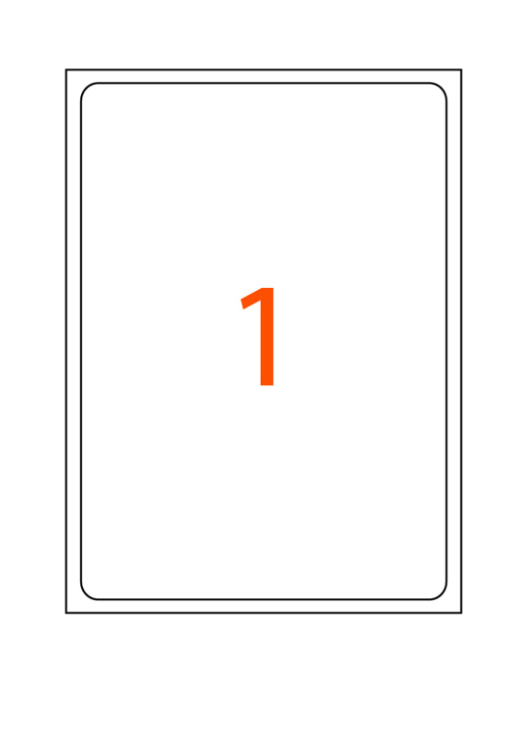199.6 x 289.1 mm Lazer Etiketi (Sticker)