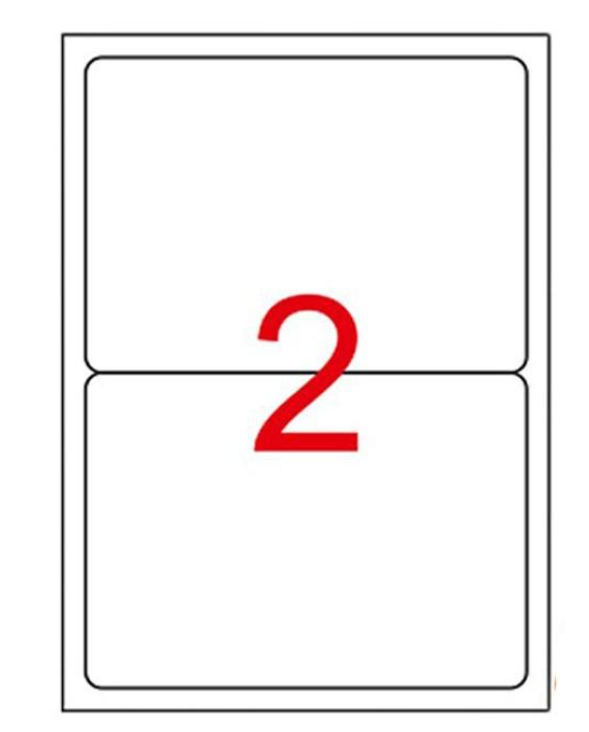 210 x 148.5 mm Lazer Etiketi (Sticker)