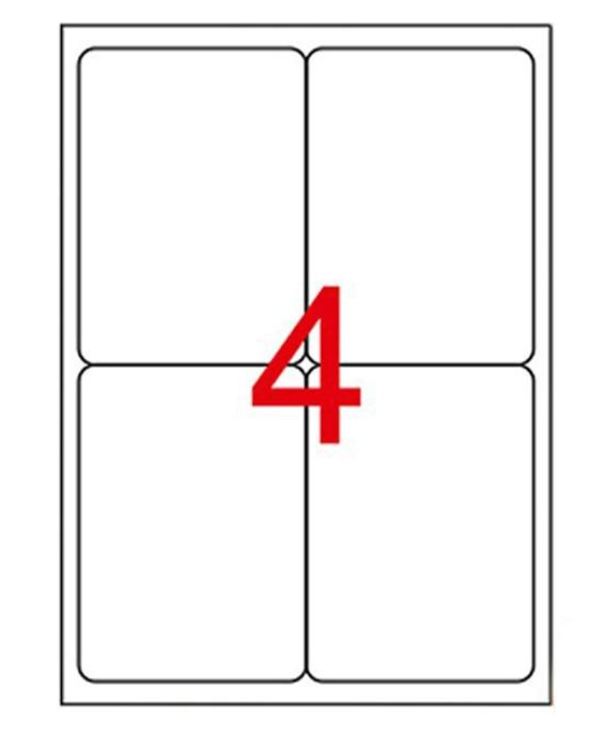 105 x 148.5 mm Lazer Etiketi (Sticker)