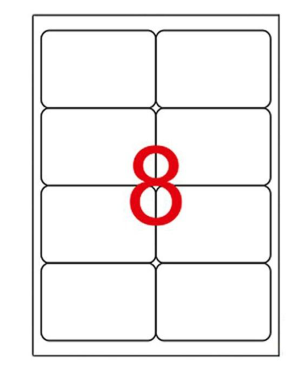 95.5 x 65.5 mm Lazer Etiketi (Sticker)