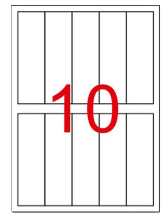 37 x 133 mm Lazer Etiketi (Sticker)