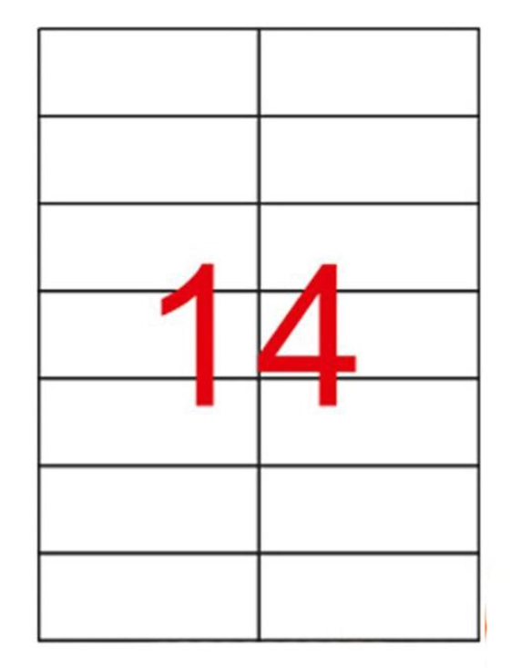 105 x 41 mm Lazer Etiketi (Sticker)