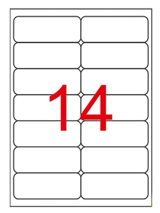 105 x 38 mm Lazer Etiketi (Sticker)