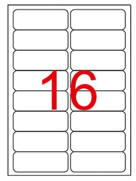 105 x 37.125 mm Lazer Etiketi (Sticker)