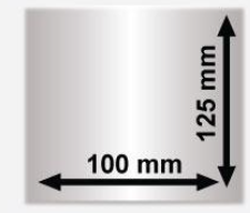 100mm x 125mm Sılver Mat Etiket (Sticker)