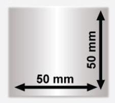 50mm x 50mm Sılver Mat Etiket (Sticker)