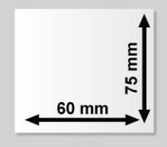 60mm x 75mm PP Şeffaf Etiket (Sticker)