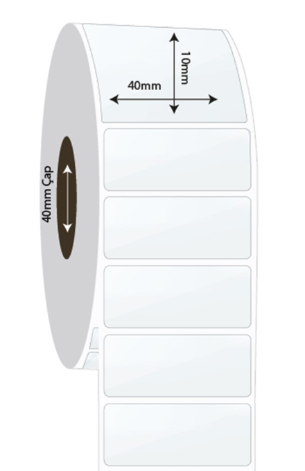 40mm x 10mm PP Şeffaf Etiket (Sticker)