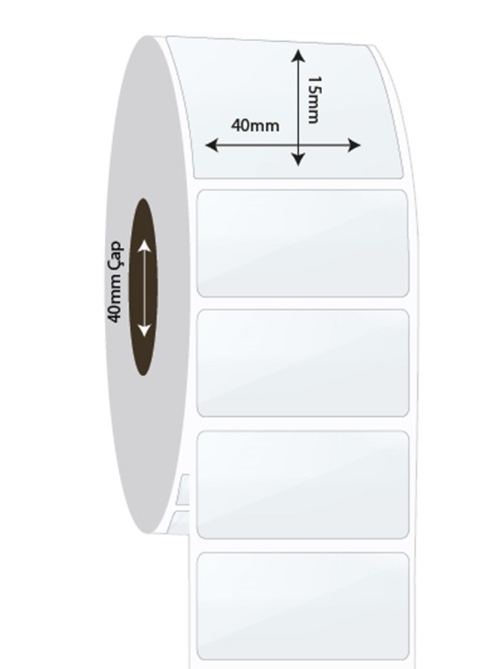 40mm x 15mm PP Şeffaf Etiket (Sticker)