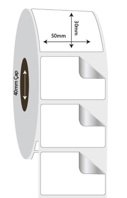 50mm x 30mm Fastyre Etiket (Sticker)