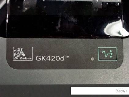 Zebra GK420D Feed Butonu