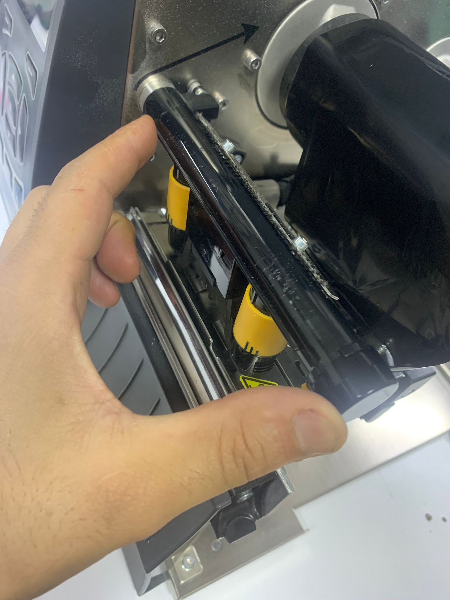 Zebra ZT410 Üst Şase Kolu (Sarı Siyah) - P1058930-104 