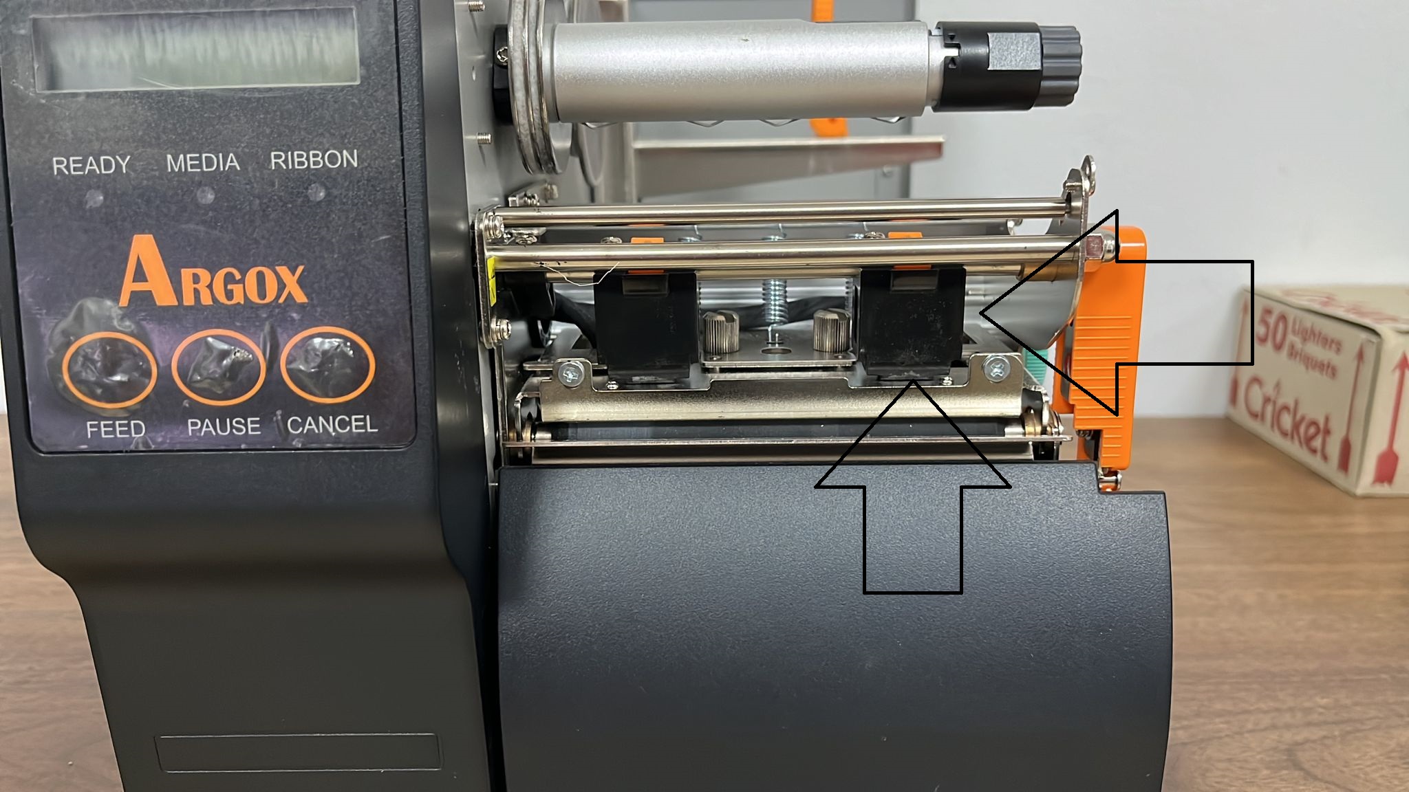 Argox IX4-240 Kafa Baskı Ayar Plastiği Sağ