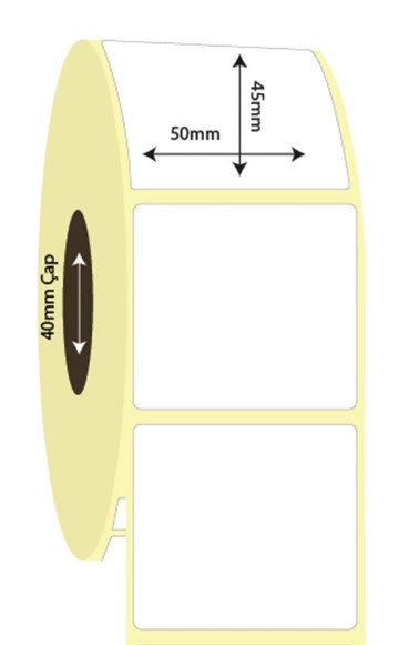 50mm x 45mm Vellum Etiket (Sticker)