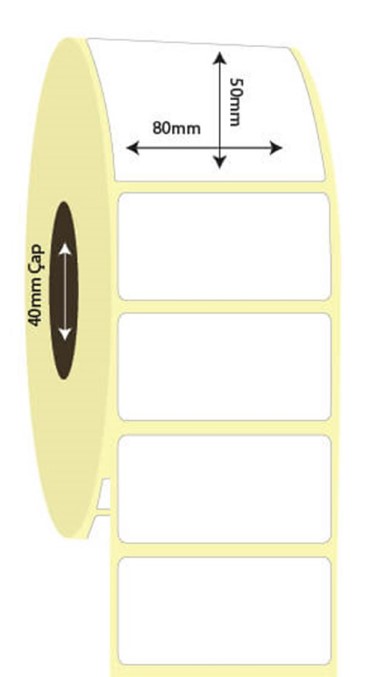 80mm x 50mm Lamine   Termal Etiket (Sticker)