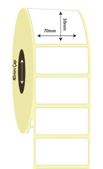 70mm x 30mm  Lamine  Termal Etiket  (Sticker)