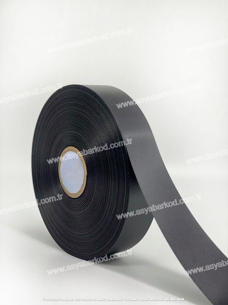 30mm X 200 Metre Siyah Saten