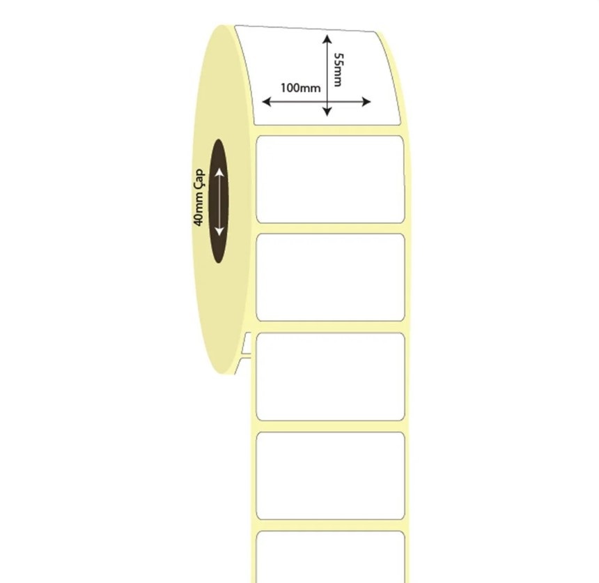 100mm x 55mm Vellum Etiket (Sticker)