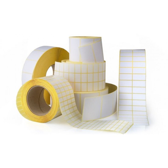 50mm x 35mm 2'li Bİitişik  Vellum Etiket (Sticker)