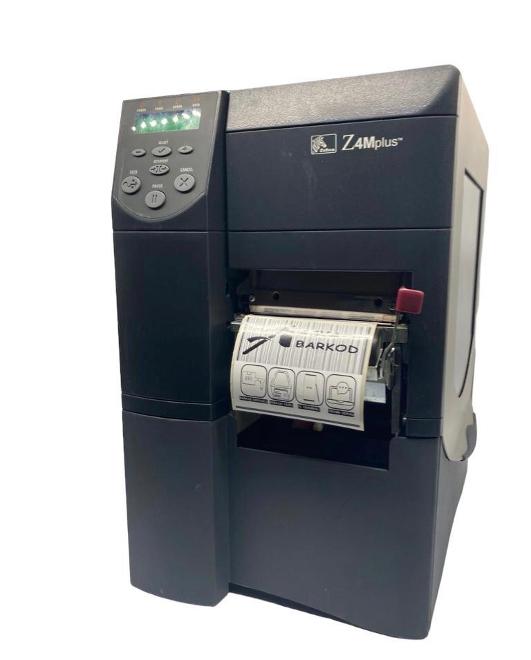 2. EL Zebra Z4M Plus Sıyırıcı Sarıcılı Barkod Yazıcı 300 DPI