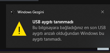 Barkod Yazıcınızın USB Hatası Vermesi ve Çözümleri? usb aygıt hatası çözümü?