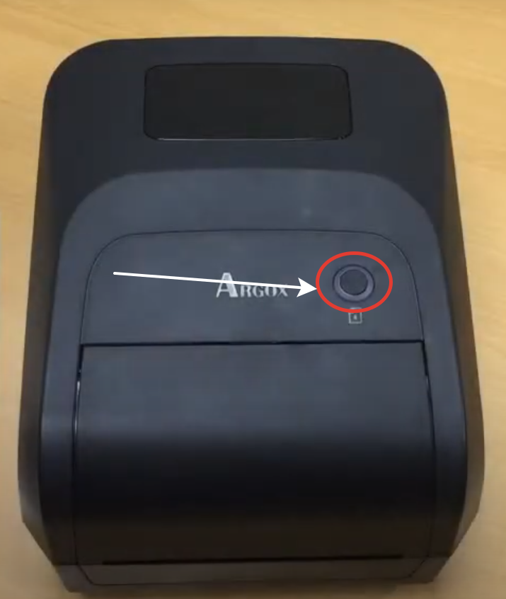 Argox O4-250 Feed Button